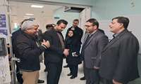 در پنجمین روز از هفته مبارک دهه فجردکترفتحی فرماندار و جمعی از مدیران شهرستان فامنین ازبخش دیالیز بیمارستان امام حسن ع بازدید کردند.