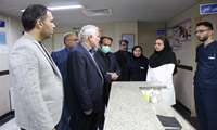 بازدید شبانه رئیس دانشگاه علوم پزشکی همدان از بیمارستان امام حسن مجتبی(ع)