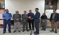 برگزاری مراسم تودیع و معارفه مدیر حراست شبکه بهداشت و درمان شهرستان فامنین